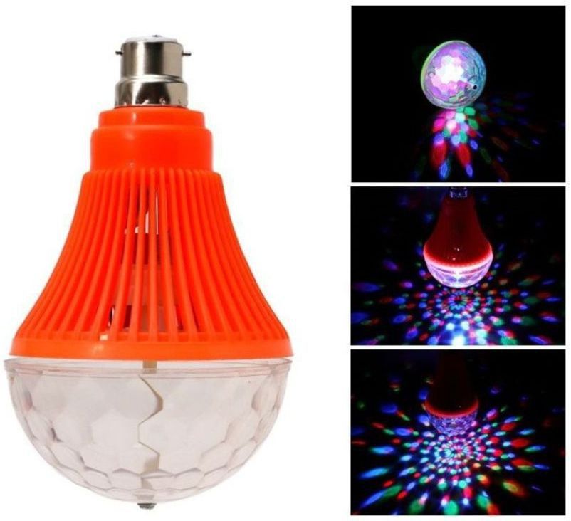 glamezone Crystal Disco LED Big Rotating RGB Bulb Light Single Disco Ball Single Disco Ball-picture-33