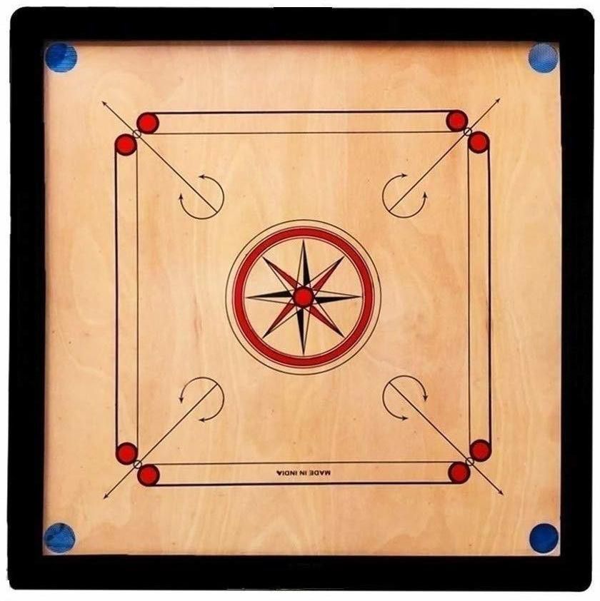 32"x 32" inch Carrom Board with 20 Crystal Coins, Striker & 10gm 81 cm Carrom Board-image-49