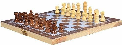 spocco Wooden Chess Board Set Wooden Game Handmade - 28 cm Chess Board 28 cm Chess Board-picture-32