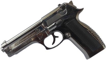 Heavy Metal Gun / Pistol shaped with Barrel Pull Back System and Holster Pocket Lighter (Silver) Heavy Metal Gun / Pistol shaped with Barrel Pull Back System and Holster Pocket Lighter (Silver) Pocket Lighter