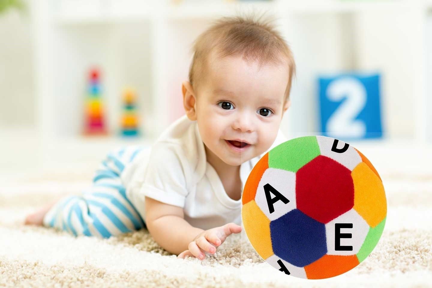 Soft Multicolor alphabet ball stuffed toy- 30 cm