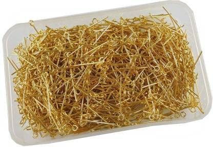 100 gm Golden Gold Color 32 mm Metal kunda keel ipin i pins Jewellery Making Material Fitting Kit Art and Craft kitt kit-image-38