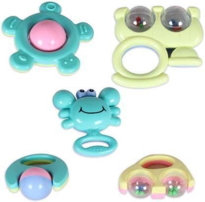 bundelkhandsports 5 Pcs rattle toy 5 Pcs Rattle-picture-17