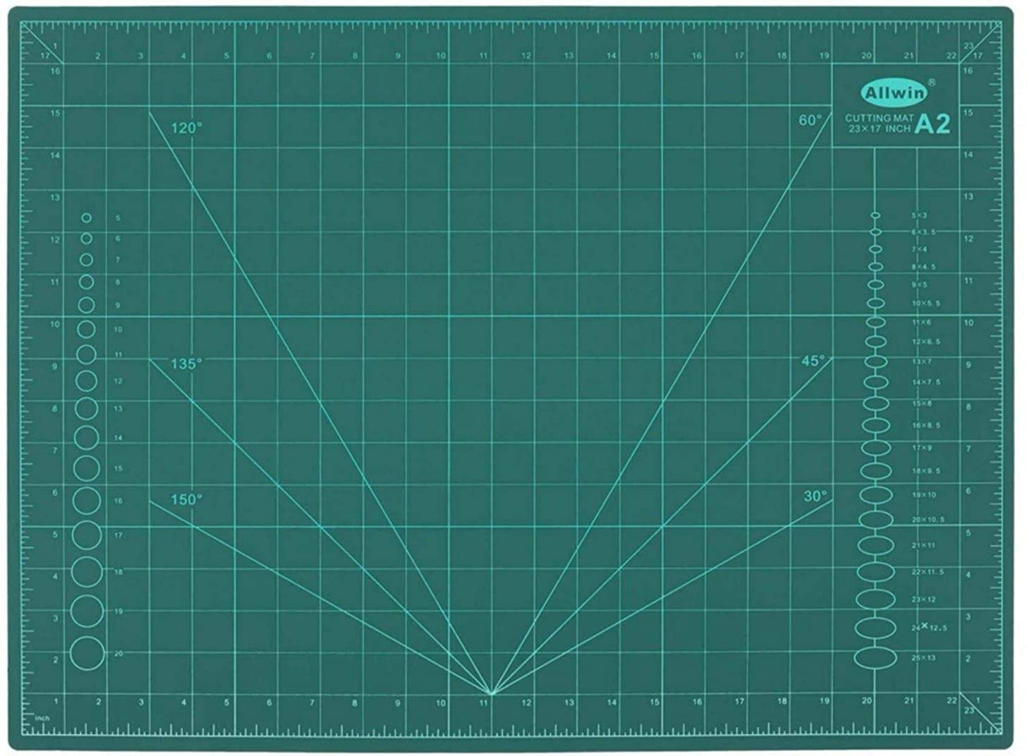 izone Size: 45cm x 30cm. Morn Sun Cutting Mat provides a protective surface that prevents damage to your tables, desks or lightboxes when cutting. It is made of durable PVC that gives maximum protection from cutting blades. The marked patterns and grids help in easier measurements for cutting and can also be used as a guide when drawing. Made in Taiwan Cutting Mat-picture-23