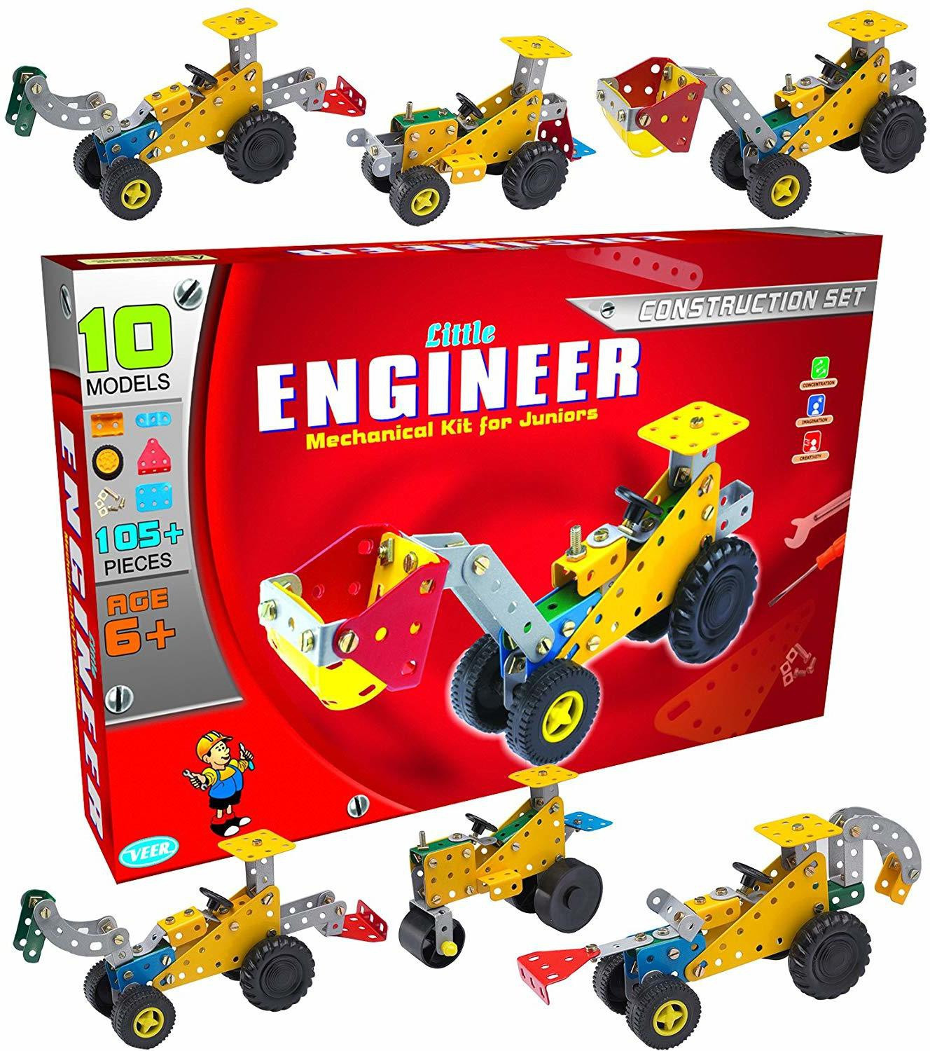 shopoflux Diy kit Little Engineer Mechanical Kit for Juniors | Construction Set image 1