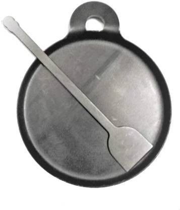 IRON DOSA TAWA / DOSA KALLU / RAISED / 1 KG WITH DOSA TURNER / BLACK / 26CM DIA Tawa 26 cm diameter