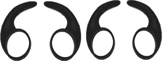 Somapa 4 Pcs (2 Pair) Universal Silicone Clip Hook | Earhook Hanger for in-Ear Earphone Headset 9MM-13MM Black In The Ear Headphone Cushion