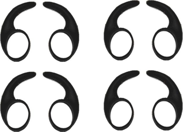 Somapa 8 Pcs (4 Pair) Silicone Earbuds For Rockerz 255 | eartips For Rockerz 255 | Black (8 Pcs) In The Ear Headphone Cushion