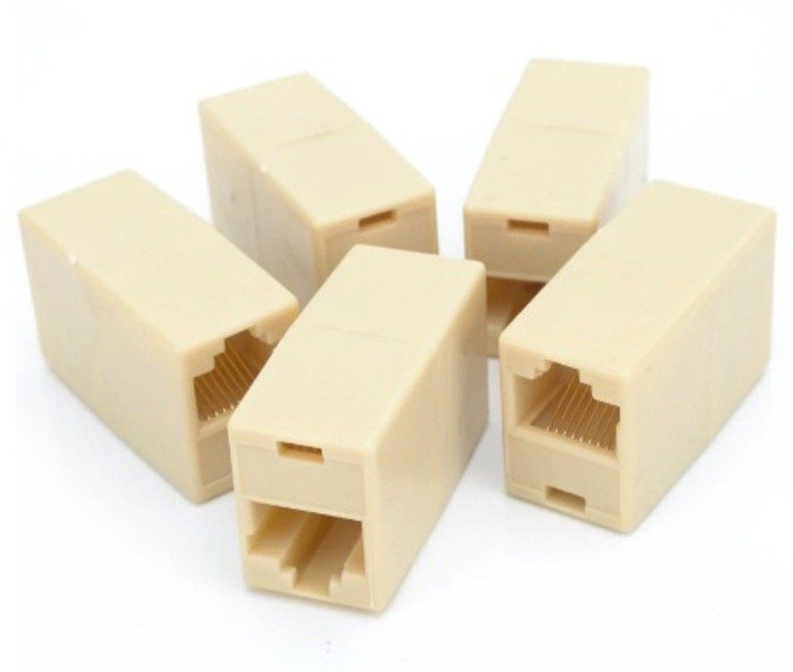 Sadow Pack of 5 LAN/RJ45 Cable Connector Cover Female to Female Ethernet Coupler LAN Adapter Extender RJ 45 Socket Network cat5 cat6 Jointer Lan Adapter-image-28