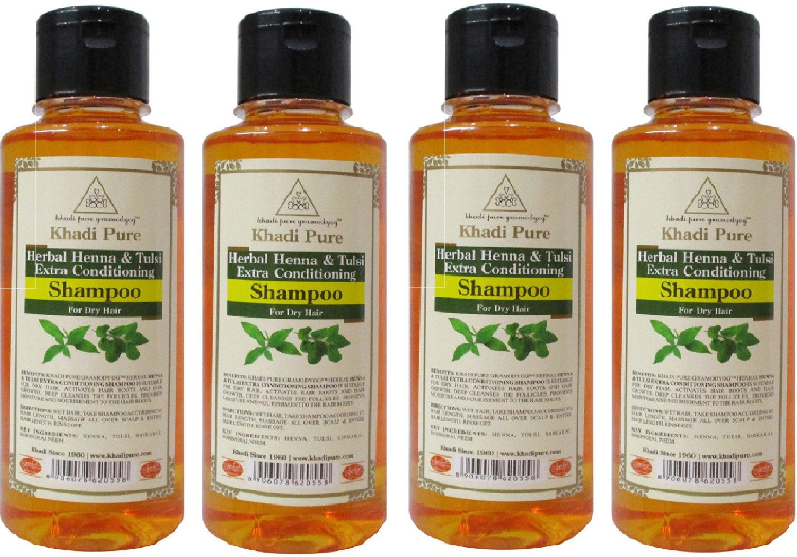 khadi pure Henna & Tulsi Extra conditioning shampoo-picture-35