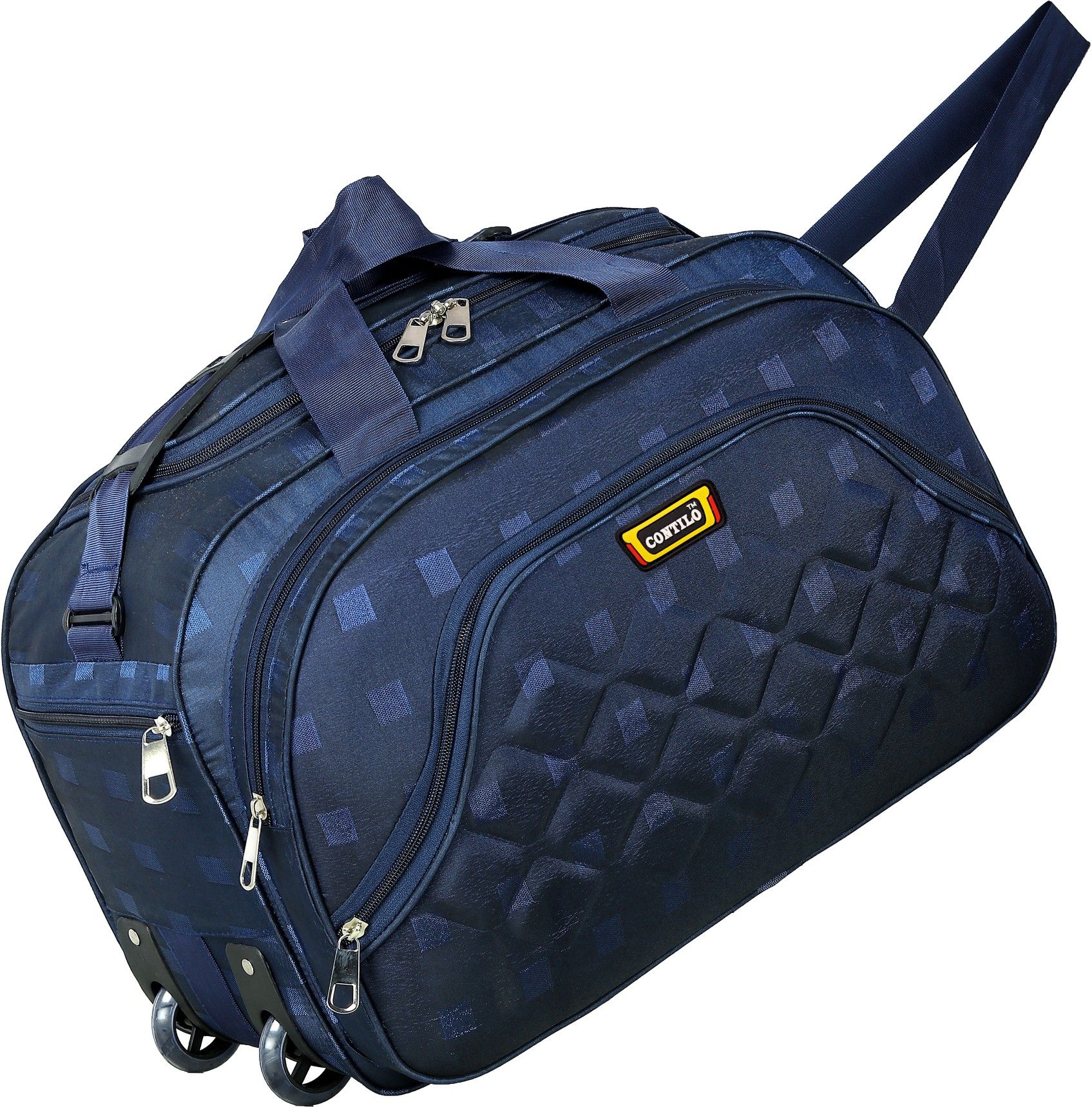 Lightweight Waterproof Duffel PRO Strolley Bag Travel Duffel Bag 55 L Luggage Blue