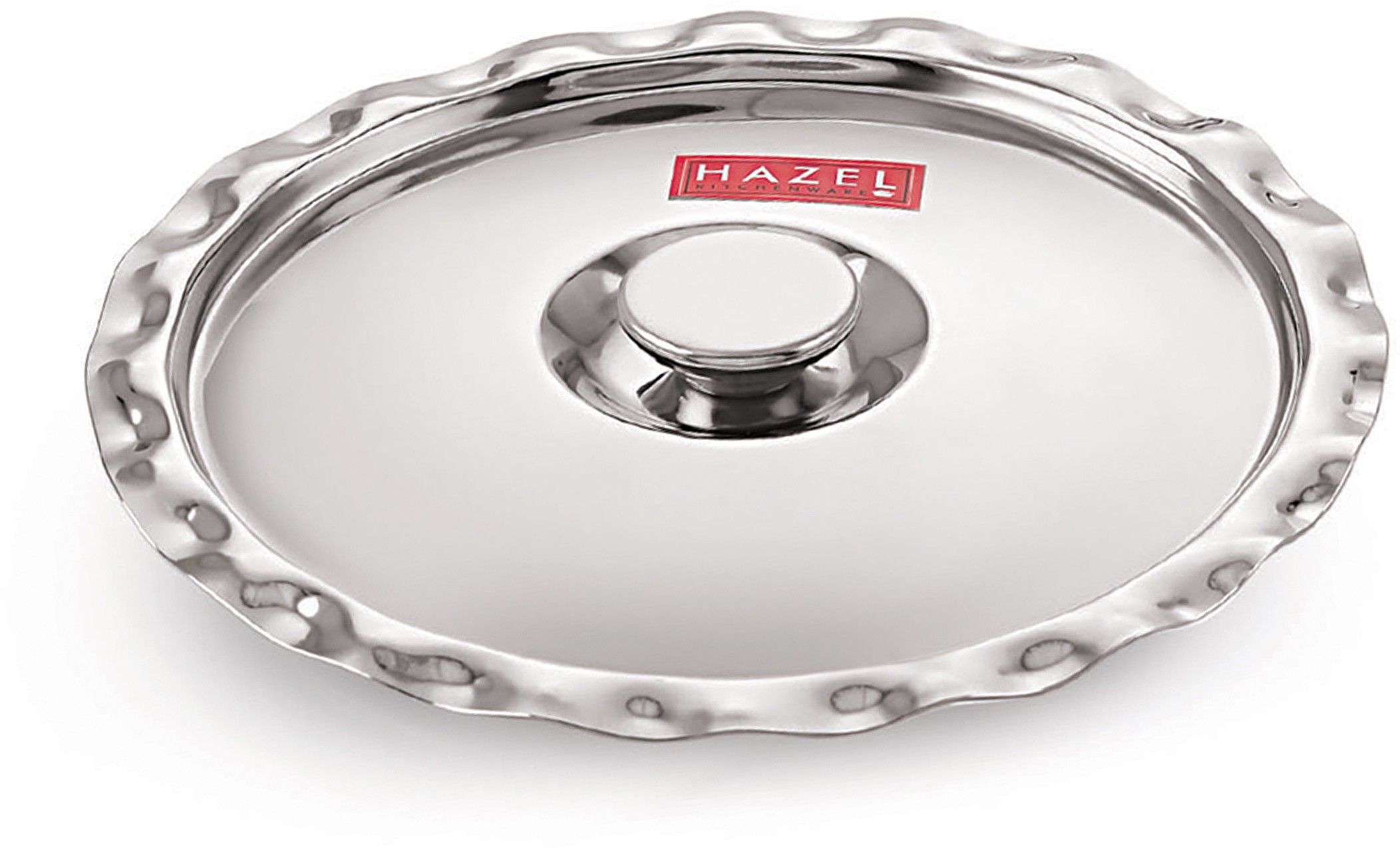 hazel Stainless Steel Utensil Cover Lid, 17 cm, Silver 17 inch Lid-picture-11