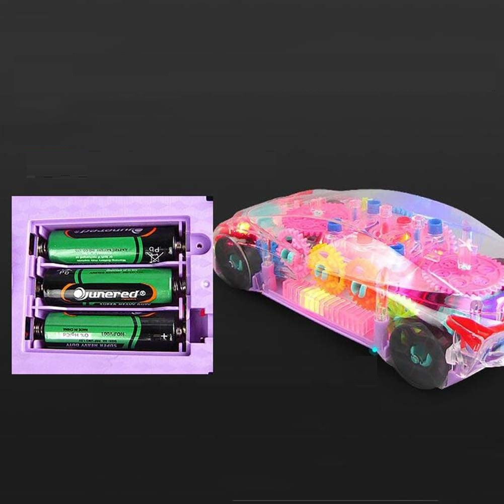 saleoff Transparent Musical Concept Racing Car with 3D Flashing LED Lights for Kids-334-picture-7
