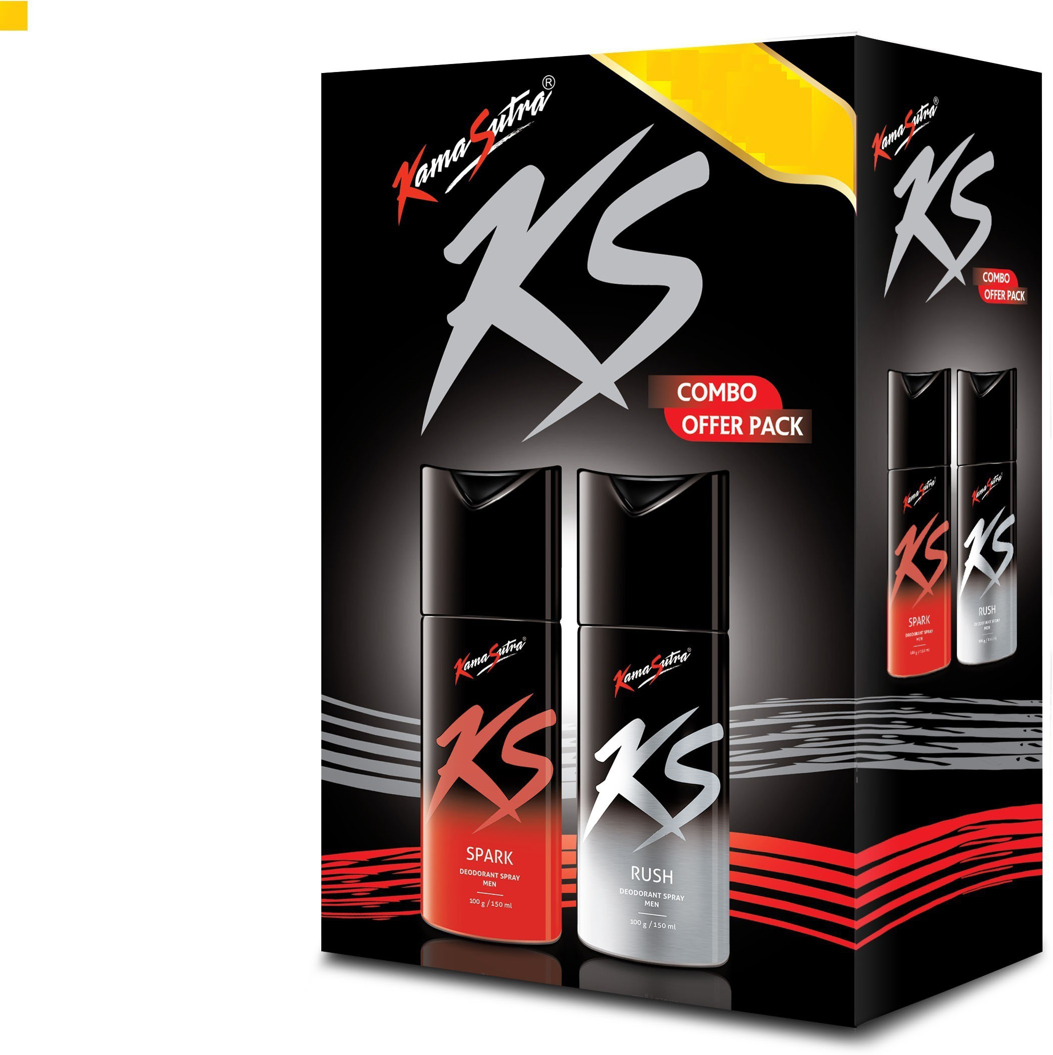 kamasutra Spark and Rush Combo Pack Deodorant Spray - For Men image 1
