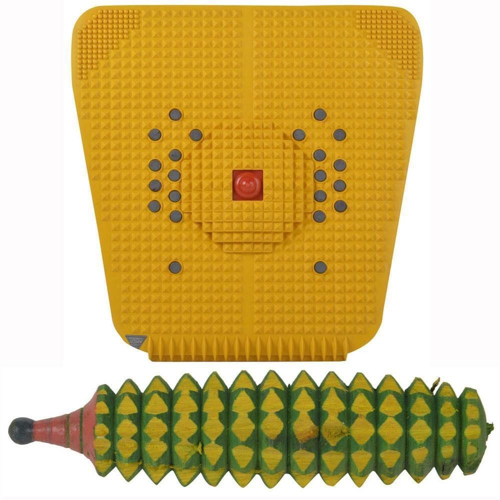 Acupressure Foot Mat With Magnets And Copper For Stress And Pain Relief + Wooden Karela Roller Fitness Accessory Kit Kit-image-27