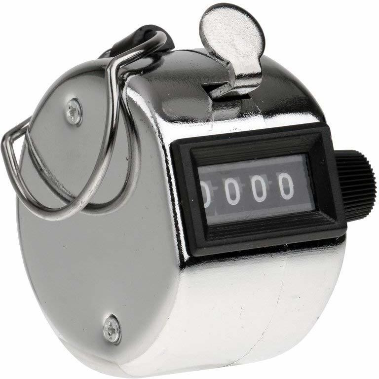 manmantraa 4-Digit Clicker Counter,Hand Tally Counters,Clicker Pitch Counter Analog Tally Counter image 1