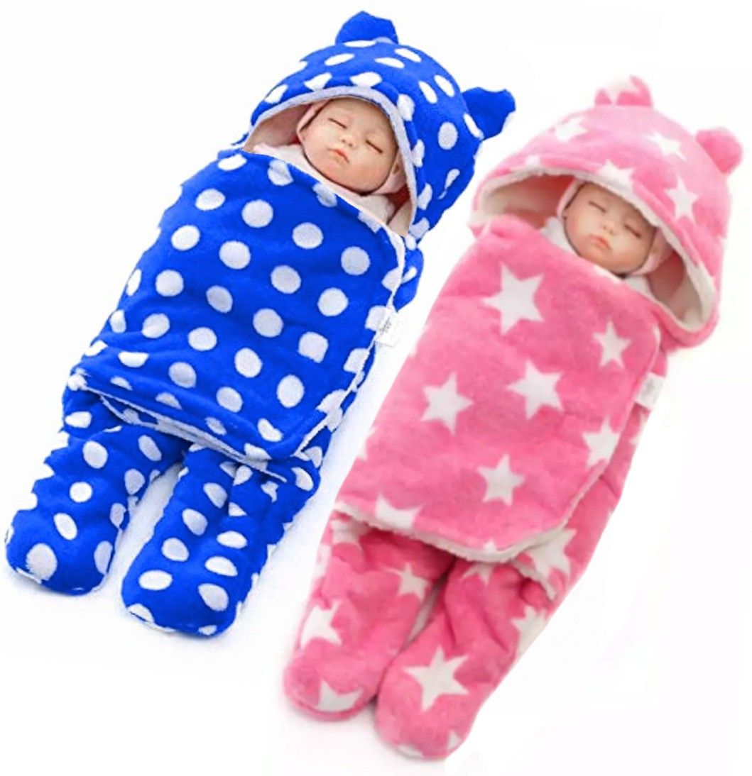 brandonn Printed Single Hooded Baby Blanket for Mild Winter-picture-35