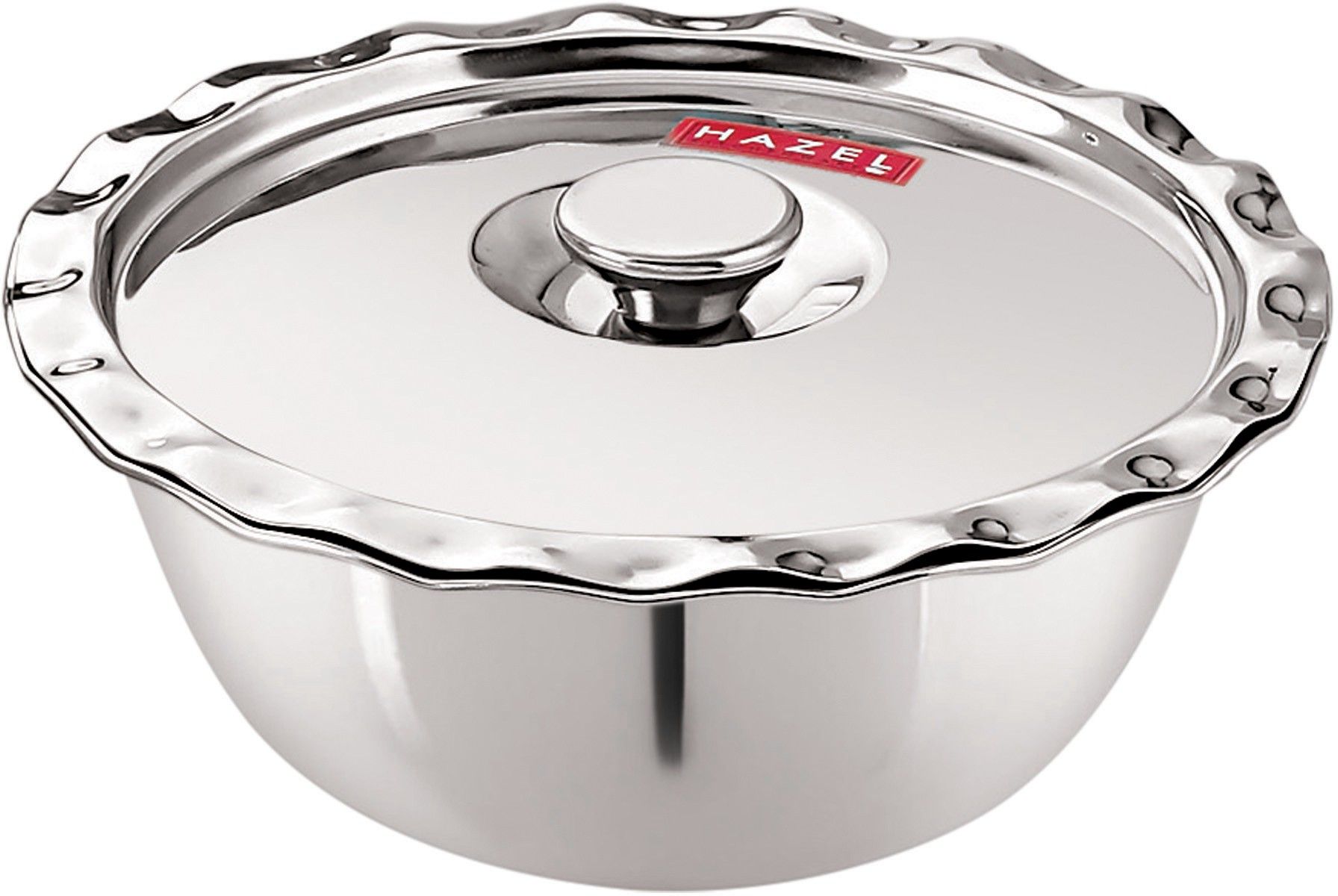 hazel Stainless Steel Serving Bowl Stainless Steel Serving Bowl Wati Vati Katori With Lid, 13.5 cm, 400 ML, Silver-picture-12