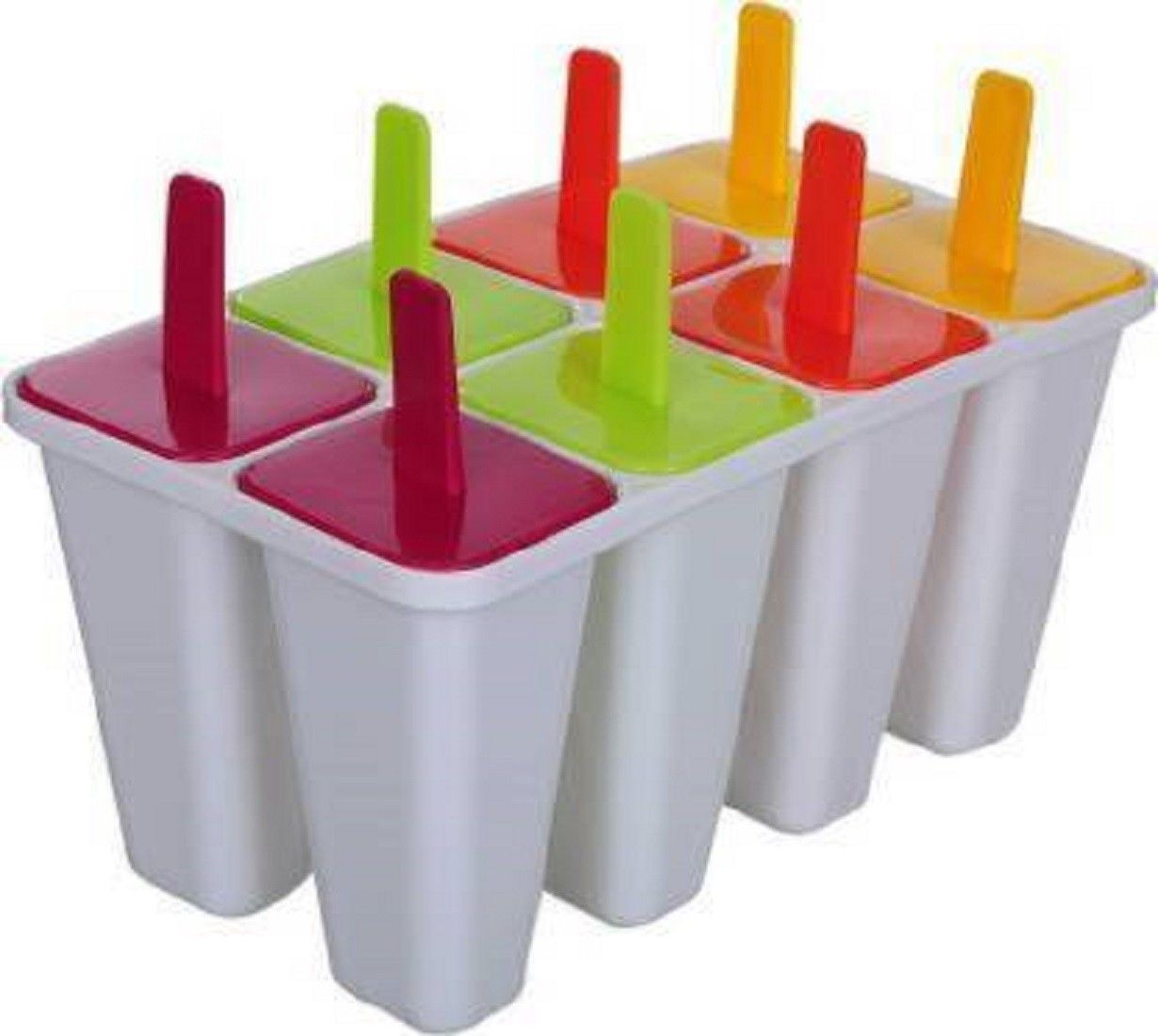 Plastic Ice Tray Candy Maker Kulfi Maker Popsicle Mould Set Multicolor Plastic Ice Cube Tray-image-15