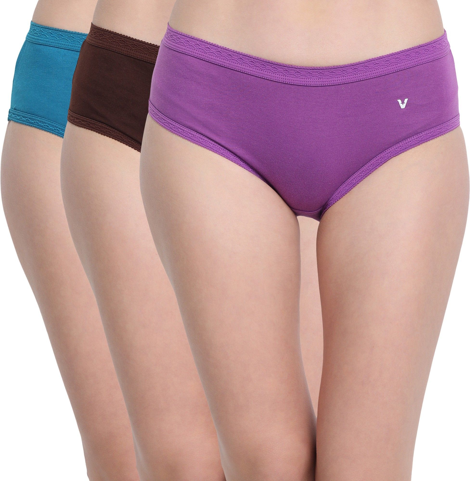 Pack of 3 Women Hipster Multicolor Panty-image-49