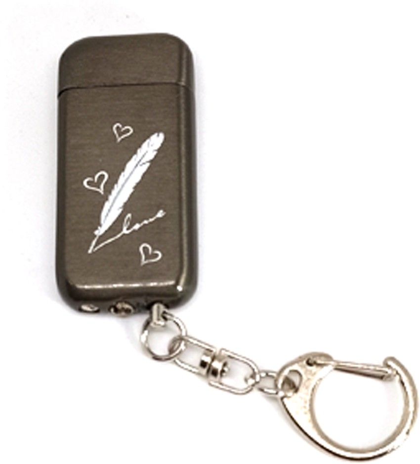 ala flame Premium Refillable Small Feather Hand with Keyring Grey Designer Cigarette Lighter Slim Design Cigarette Pocket Lighter - Windproof Lighter - Jet Flame - Hookah Lighter Pocket Lighter-picture-35