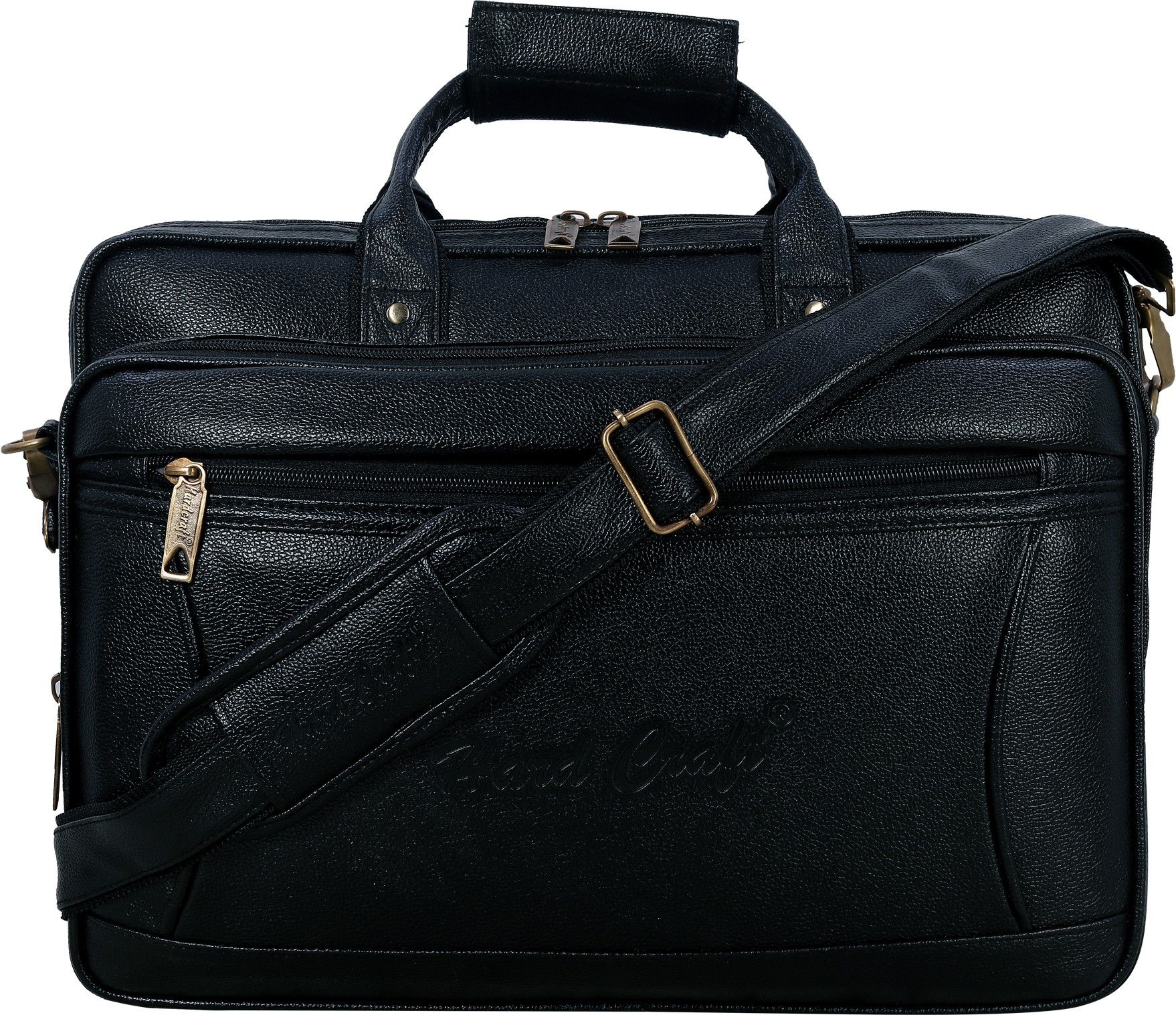 hard craft Men Black Messenger Bag-picture-15