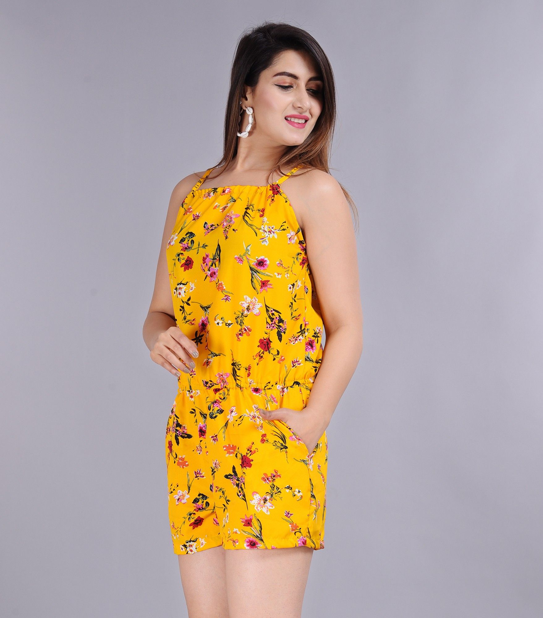 Floral Print Women Jumpsuit