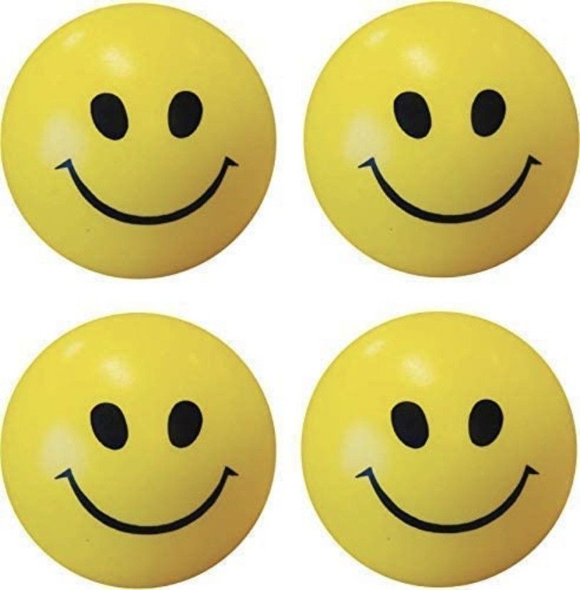 Smiley balls, set of 4 - 5 cm-image-12