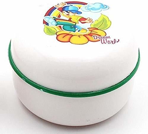 lookat Powder Puff/Powder Storage Box with Puff for Baby with Cartoon Character Design (White)-picture-8