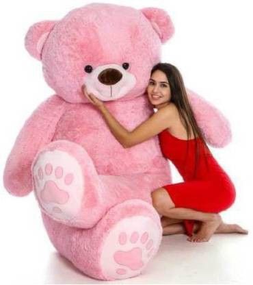 3 Feet Teddy Bear Pink for baby and Girlfriend - 91 cm (Pink) - 36 inch-image-2