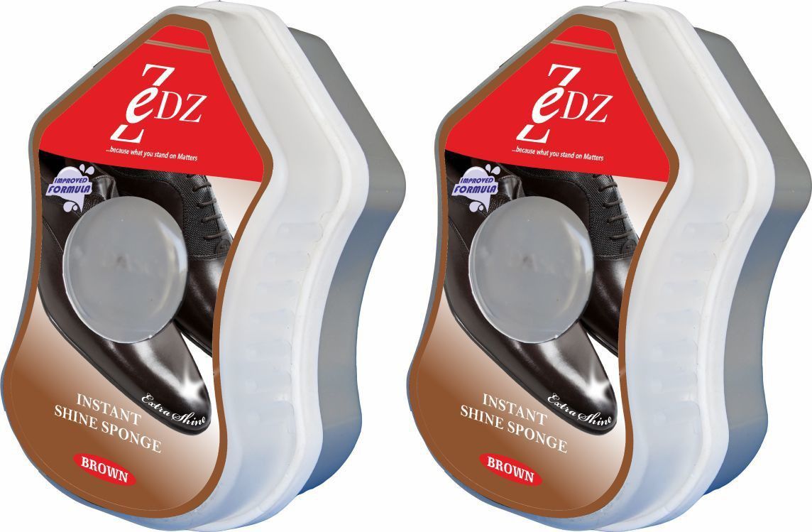Zedz Instant Shine Sponge Brown (Set of 2) Shiner-image-12