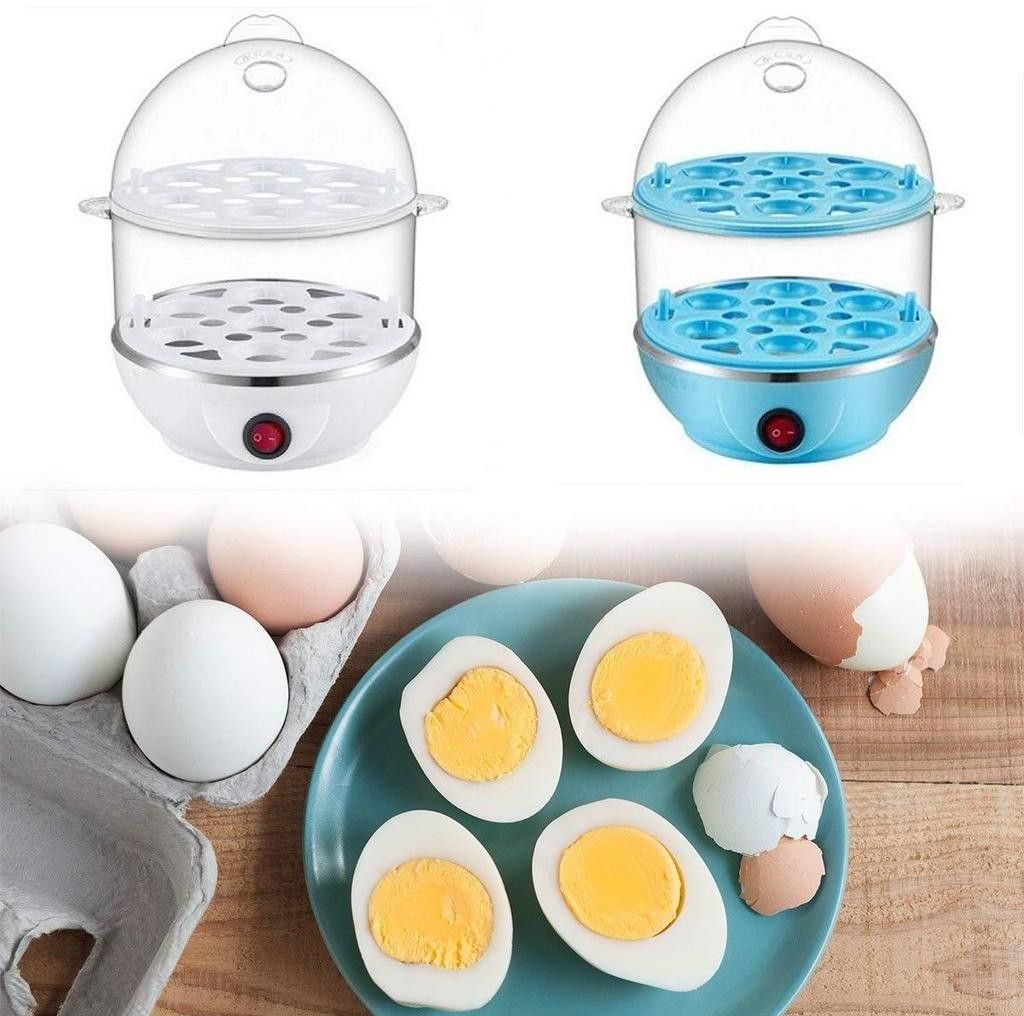 Double Layer Electric Egg Boiler, Cooker, Poacher (Multicolor, 14 Eggs) Solid Egg Cooker