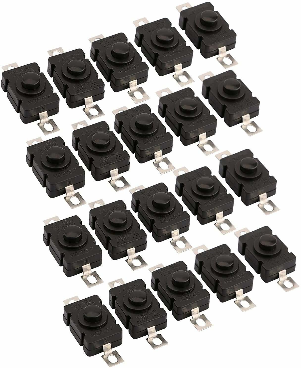 cam cart Tactile Tact 2-Pin on-off Push Button Self Locking Switch DIY Electronics Accessories - Pack of 20 Educational Electronic Hobby Kit-picture-16
