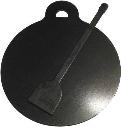 IRON FLAT DOSA TAWA / DOSA KALLU 1.5 KG WITH DOSA TURNER / BLACK / 27CM DIA Tawa 27 cm diameter