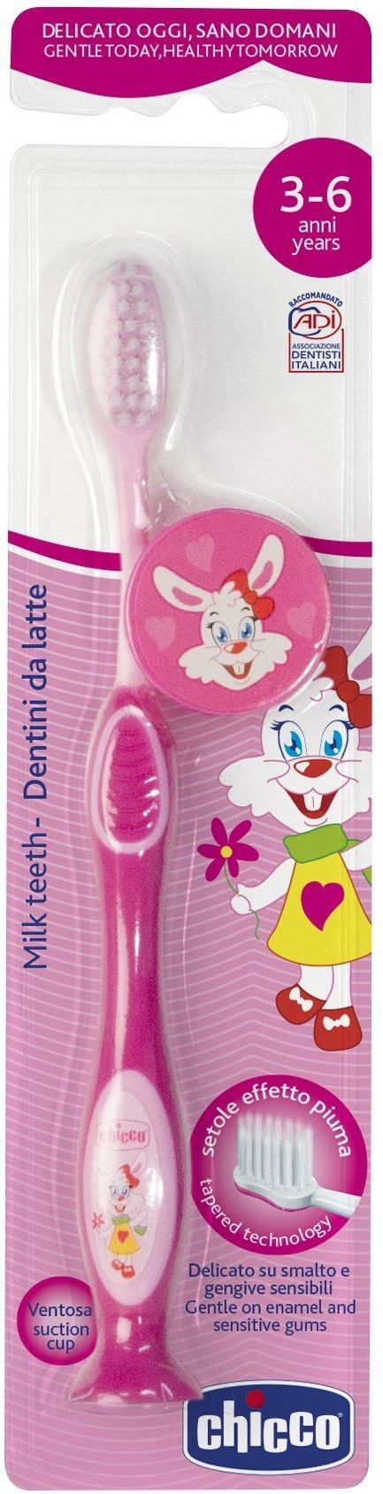 chicco Toothbrush 3Y-6Y Pink Soft Toothbrush-picture-17