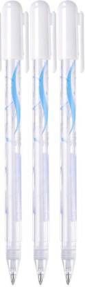 Levin izone 3 -Piece White Gel Pen Set, 0.8mm Line Drawing Pen, Archival Ink Fine Point Tip Sketching Pens for Artists, Drawing Illustration, Black Paper, Painting Rocks, Card Making (pack of 3 ) Gel Pen-image-2