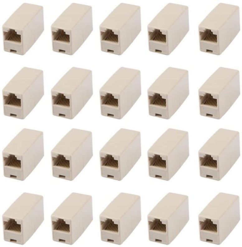 Sadow Pack of 20 RJ45 Coupler Ethernet Extension, for Cat6/Cat5e/Cat5 Ethernet Cable - Network Cable Coupler Female to Female Lan Adapter-image-18
