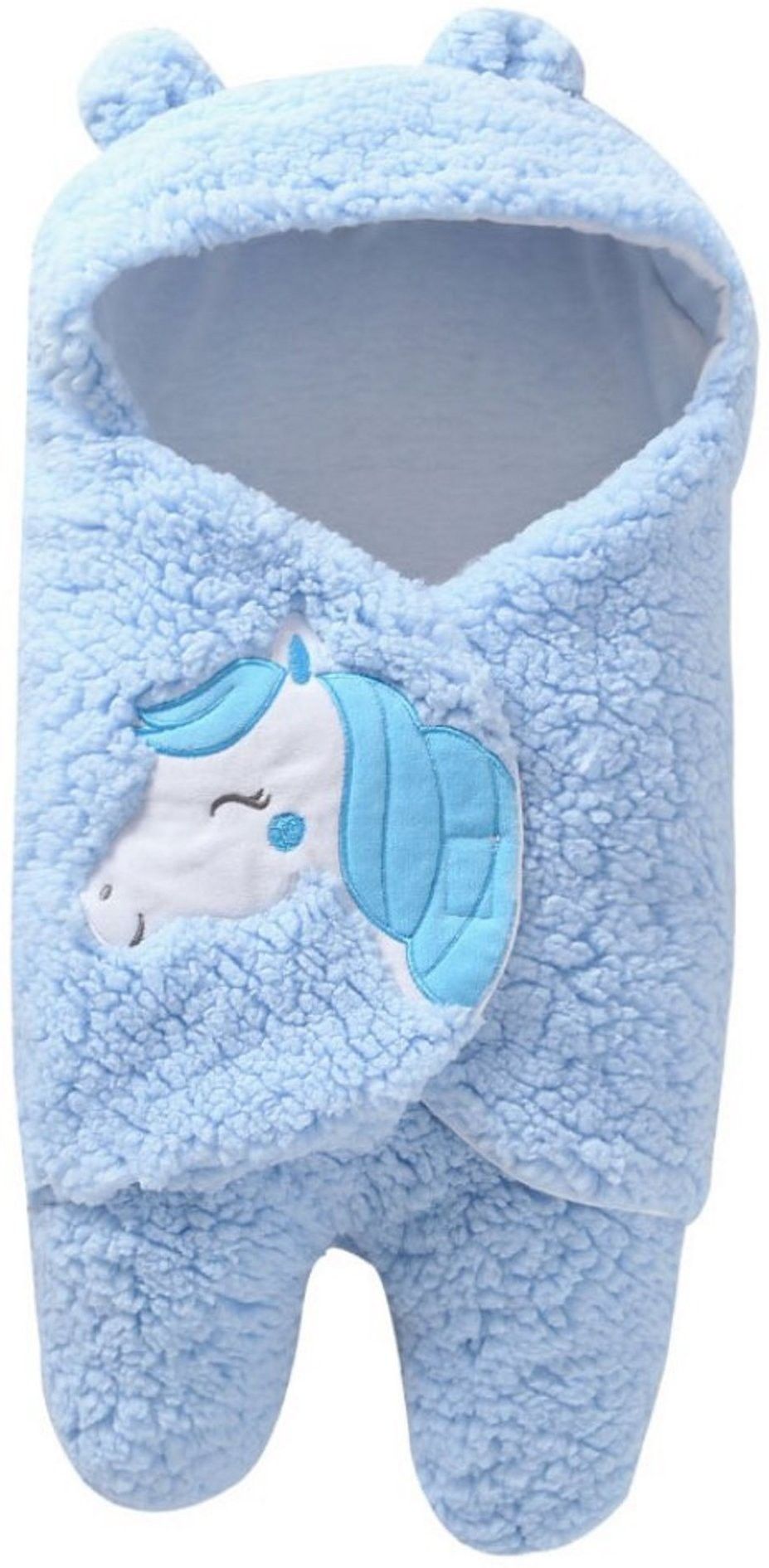 brandonn New Born Hooded Supersoft Swaddle Wrapper Cum Sleeping Bag For babies Sleeping Bag-picture-6