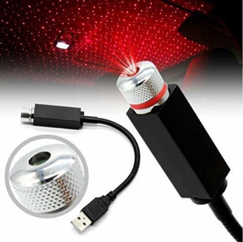 Roof Star Projector Lights, USB Portable Adjustable Flexible Interior Car Red Single Disco Ball-image-28