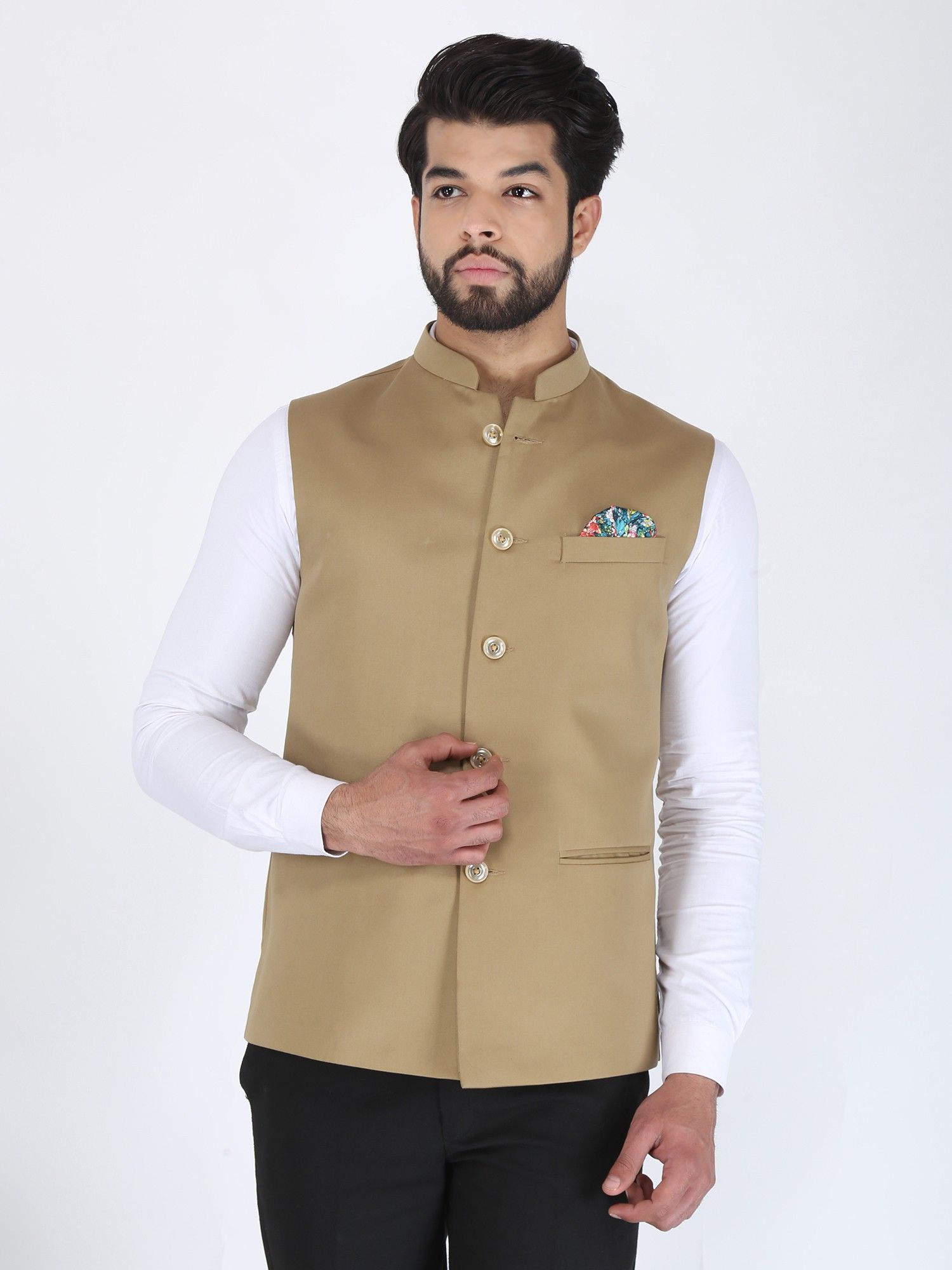 amogue Solid Men Waistcoat-picture-15