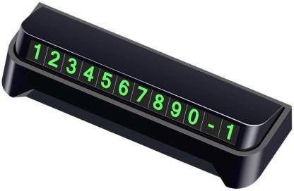stupefying Car Styling Elegant Temporary Parking Card Luminous Phone Number Card Plate Sticker Auto Cards Park Plate Car Styling Car Air Vent Trim-picture-7