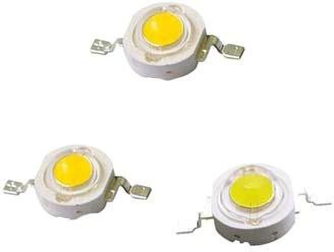3 Watt High Power Led Chip Warm White clear SMD LED Diode Bulb Lamp pack of 10 pcs Warm White Electronic Components Electronic Hobby Kit-image-31