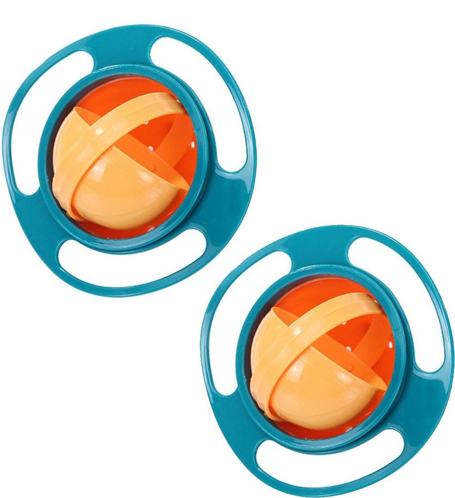 No Spill Gyro Bowl for Baby and Kids, 360 Degree Rotation , Pack of 2 - PP-image-15