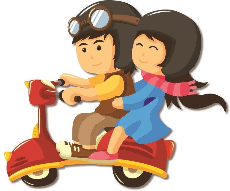 bhai please Couple Scooter Ride Wooden Fridge Magnet Fridge Magnet Pack of 1-picture-13