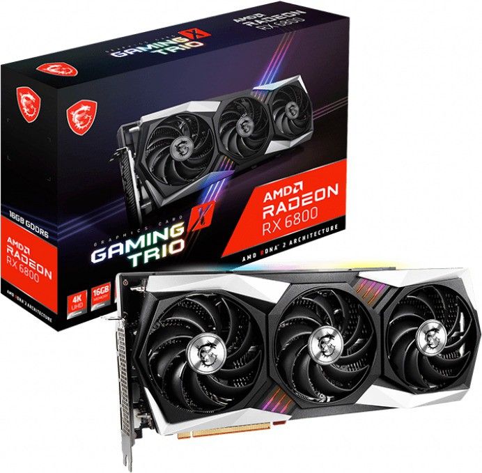 MSI Radeon RX 6800 GAMING X TRIO 16G GDDR6 16 GB AMD Radeon Chipset 256 bit 2155 MHz Graphics Card-image-41