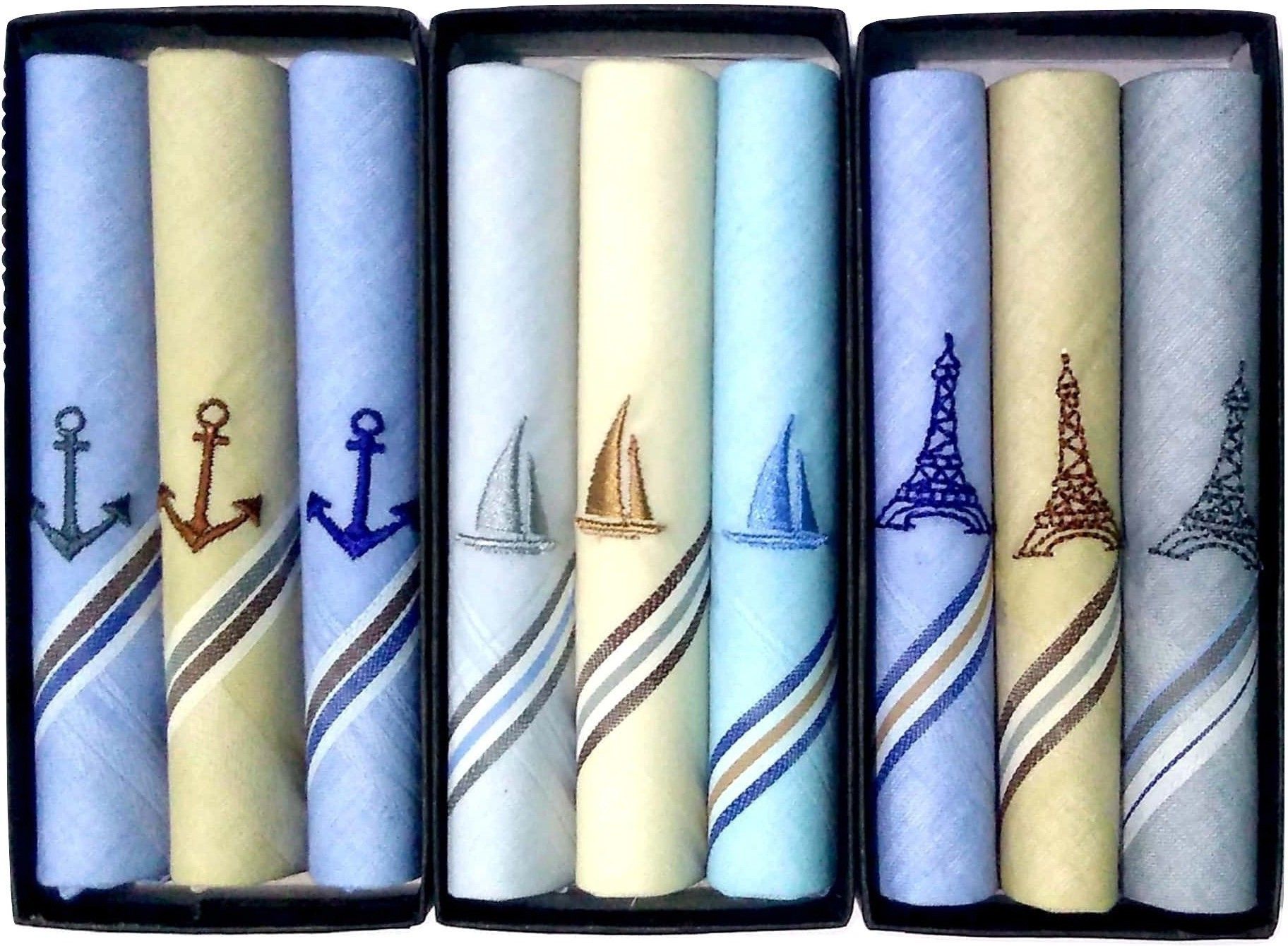 Johnnie Boy Exclusive stylishly Embroidered multicolored handkerchief ["Multicolor"] Handkerchief-image-22