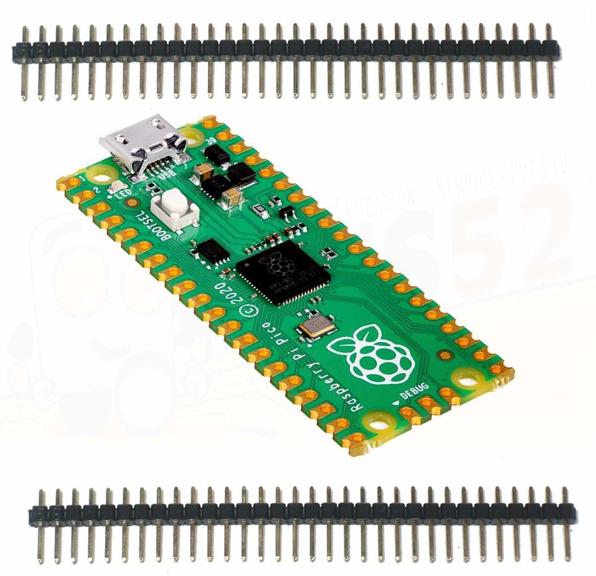 TRUSTCH Raspberry Pi Pico microcontroller Development Board with Versatile Board Built Using RP2040 chip - Dual-core Arm Cortex-M0+ Processor with 264KB Internal RAM and Support for up to 16MB Electronic Components Electronic Hobby Kit-image-6