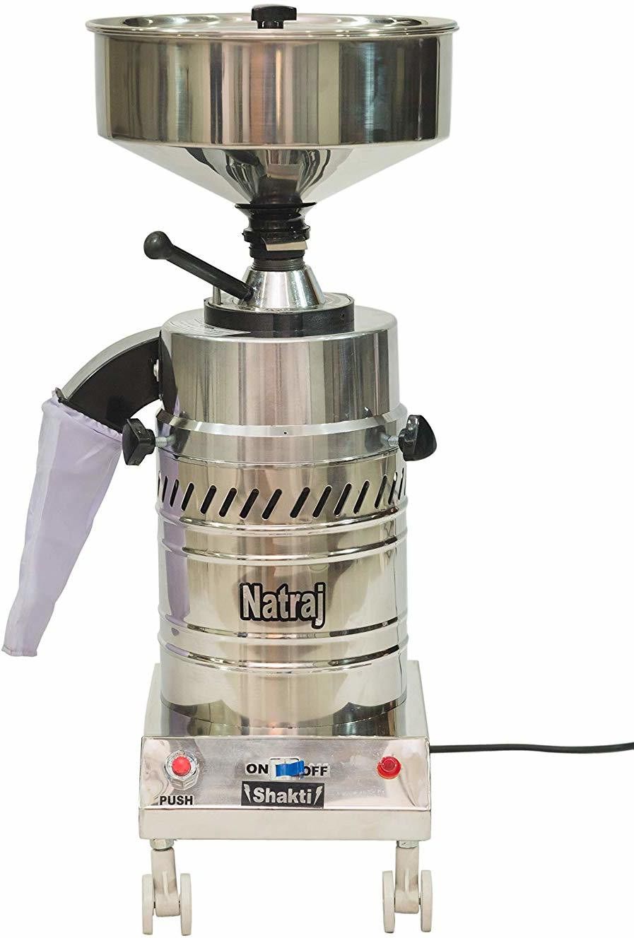 Shakti Stone Atta Chakki Domestic Flour mill Ghar Ghanti, Atta Maker, Atta Chaki for All types of Grains and Masalas 128 Model Stainless Steel, 1 HP, Silver Flourmill Shakti Stone Round Domestic Flourmill Aata Maker (Motor-1 HP, Silver) Flourmill-image-19
