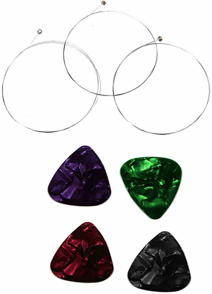 sg musical Classic SGM-GC14 COMBO OF Guitar Accessories String 1st+2nd+3rd + 4 pcs. Plectrums Guitar String image 1