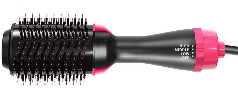 SEASPIRIT Women's One Step Portable Salon Electric Blow Hair Curler Dryer and Styler Comb Oval Hot Air Brush Straightener Volumizer with Ionic Technology Hair Styler-image-33